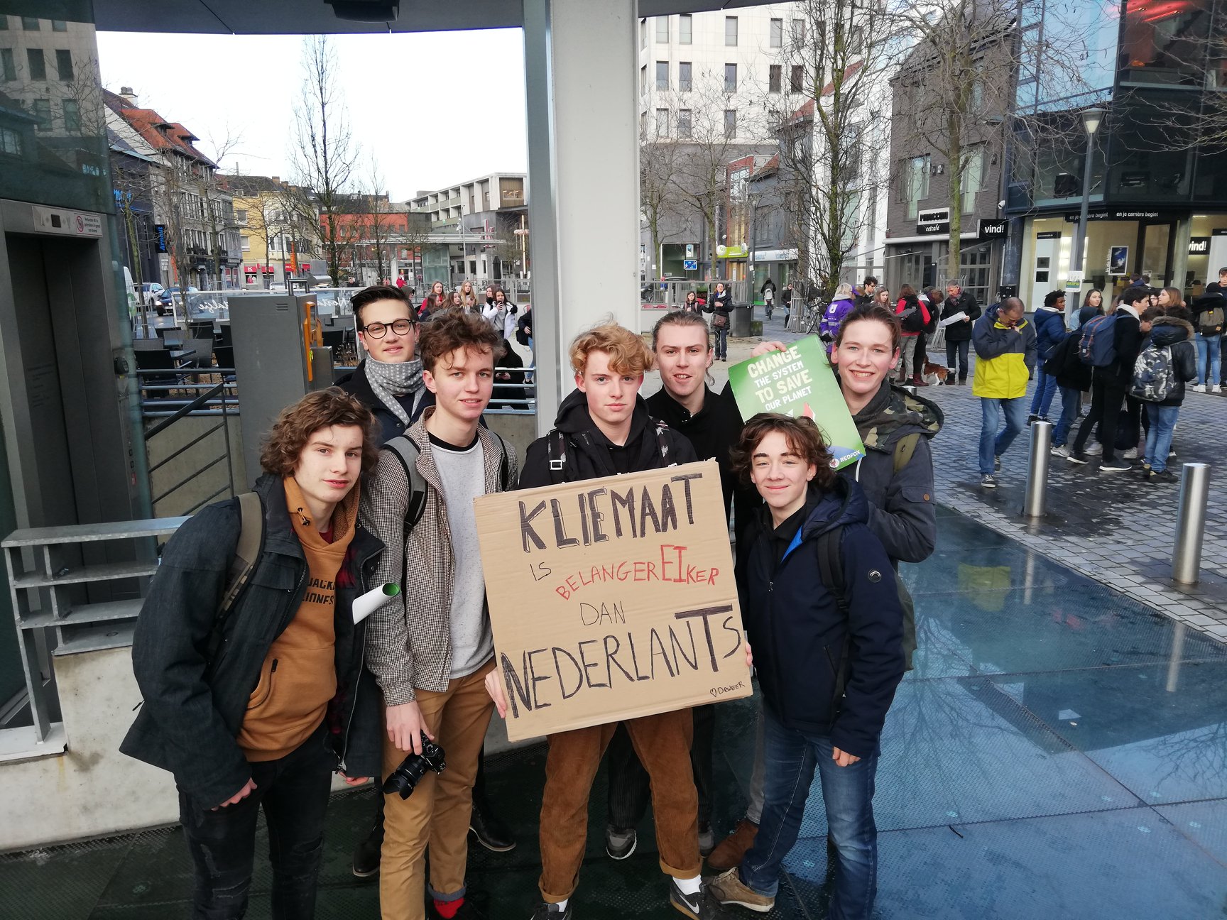 Fotoreportage: klimaatmars Kortrijk 7 feb 2019